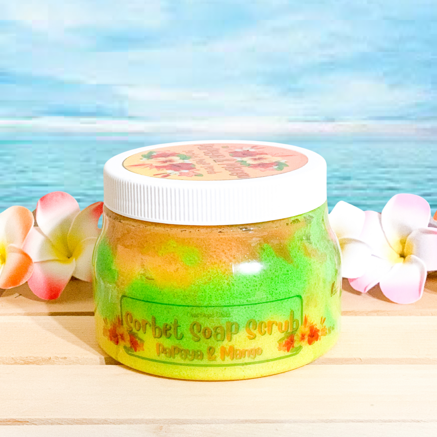 Tropical Mango + Papaya Sorbet Soap Scrub