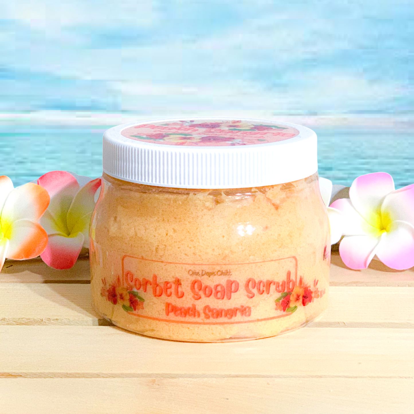 Peach Sangria Whipped Sorbet Soap Scrub