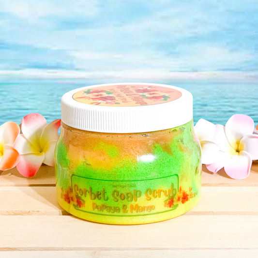 Tropical Mango + Papaya Sorbet Soap Scrub